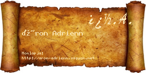 Áron Adrienn névjegykártya